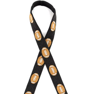 Correas Elegantes para Bolsos de Hombro con Lentejuelas y Cuentas Personalizadas, Adornos Hechos a Mano, Accesorios para Conciertos, Artesanía Masculina, Impresión por Transferencia de Calor de la India - Product Image 1