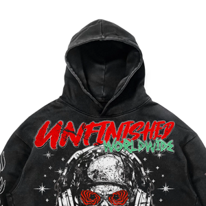 เสื้อฮู้ดผ้าฝ้าย100% สำหรับผู้ชายเสื้อครอปผ้าฝ้ายวินเทจเสื้อมีฮู้ดโอเวอร์ไซส์ระบายความร้อน - Product Image 2