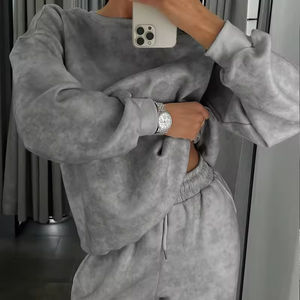 Vêtements de sport surdimensionnés de haute qualité, lavés à l'acide, vintage, avec logo personnalisé, vente en gros OEM ODM - Product Image 6