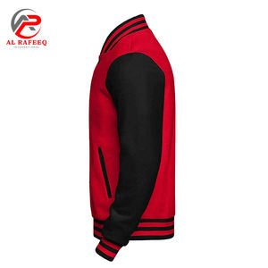 แจ็กเก็ตทีมเบสบอลแจ็กเก็ตเบสบอลตัวอักษรสำหรับทุกเพศขนสัตว์และเสื้อแจ็คเก็ตหนัง - Product Image 4