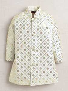 Sherwani de Lujo para Niños, de Seda, Tradicional, para Bodas y Fiestas - Product Image 2