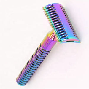 Navaja de Seguridad de Doble Filo para Barberos Profesionales, Cuchillas de Acero Inoxidable Superresistentes para Afeitar la Cara, el Cuerpo y el Bikini - Instrumentos Kaamir - Product Image 5