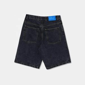 Bermuda Short en jean surdimensionné Baggy haute qualité lavé noir personnalisé longueur au genou - Product Image 2