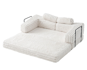 Canapé-lit convertible moderne en tissu, portable, avec emballage sous vide, idéal pour les petites chambres et l'utilisation hôtelière - Product Image 2