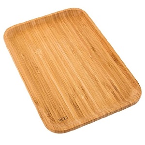 Plateau à thé ovale en bois de mangue, assiette de Table de service pour Snacks plat de stockage des aliments pour hôtel plateau de service à domicile ensemble de 3 - Product Image 2