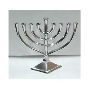 铝制现代犹太烛台烛台，适用于九个烛台装饰物品，价格实惠