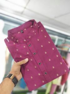 Cuello mandarín tejido Butti y Jecard de viscosa pura confeccionada para hombres ropa india y pakistaní - Product Image 3