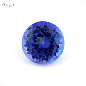 Vente en gros de pierres semi-précieuses 1.27 carats tanzanite ronde taille calibrée tanzanite de qualité AAA pierre de naissance de décembre - Product Image 3