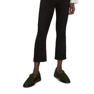 2025 personnalisé PU cuir femmes pantalons Style plat avant mi-coupe respirant conception prix raisonnable Logo personnalisé - Product Image 6