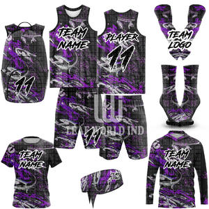 2025 uniformes de basket-ball à séchage rapide entièrement par sublimation sur mesure meilleurs ensembles de maillots et de shorts de basket-ball desservis par OEM - Product Image 1