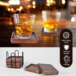 Eco-Friendly Durable PINE Wooden <b>Coaster</b> Set Stylish Natural <b>Drink</b> <b>Coasters</b> for Home & Office Mat or Pad for Home Decoration - Product Image 6