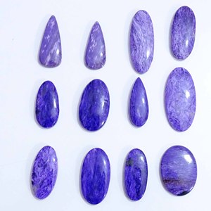 100% Charoite Natural piedra preciosa suelta al por mayor cabujón piedra preciosa suelta hermosa piedra preciosa suelta Natural para uso fabricación de joyas - Product Image 5