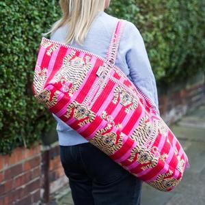Tigre imprimé méditation Yoga tapis sac bohème été matelassé coton sac en vrac Festival cadeaux grand voyage Shopping sport pique-nique - Product Image 5