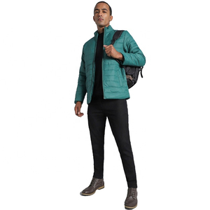 Veste bouffante d'hiver de haute qualité pour hommes Design de mode imprimé complet Veste bouffante à col montant brodé épais pour hommes - Product Image 5