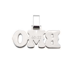 จี้และชาร์มชื่อแบบกำหนดเอง BMO ทองคำ 14K ประดับโมอิสซาไนต์ - Product Image 2