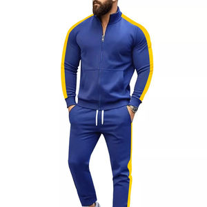 Survêtement athlétique haute performance haut à glissière et bas de jogging tenue de survêtement 2 pièces pour hommes meilleur prix - Product Image 1