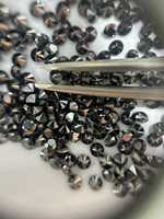 Diamants noirs de laboratoire, taille brillant ronde, fantaisie, foncés, toutes tailles, pour la fabrication de bijoux, bracelets, colliers, boucles d'oreilles