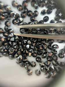 Diamante suelto negro tratado natural de todos los tamaños para hacer joyas Pulseras Collares Pendientes - Product Image 2