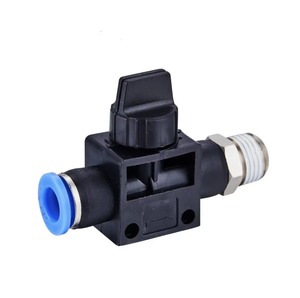 Raccord de vanne à main pneumatique HVFF 4mm12mm connecteur à poussée rapide à 2 voies nouvel état machines en cuivre 8mm Tube industries agricoles - Product Image 3