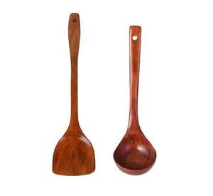 <b>Wooden</b> kitchen utensils durable cooking tools handcrafted eco friendly spatula <b>spoon</b> ladle <b>set</b> for modern home kitchen - Product Image 5