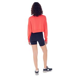 Nouveauté 2026 Sweat-shirt d'hiver décontracté pour femme, chaud, col rond, épaules tombantes, manches longues, coupe courte, coupe ample, écologique - Product Image 5
