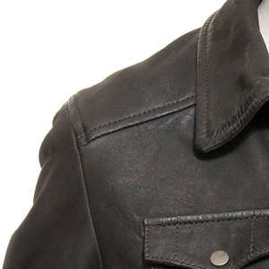 Chaqueta de Cuero de Alta Calidad para Mujer, Satinada, Transpirable, Impermeable, Cortavientos, Otoño, Tallas Grandes, Colores Personalizados, Venta al Por Mayor - Product Image 6