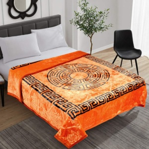 ผ้าห่มขนมิงค์ผ้าโพลีเอสเตอร์เนื้อนุ่มพิเศษแบบเกาหลี100% โลโก้ตามสั่ง - Product Image 3