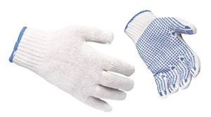 Gants en coton avec points de préhension Gants de sécurité durables pour le soudage Construction Conduite Jardin Travail Gants en cuir - Product Image 4