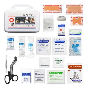 Famiglia professionale montato a parete In plastica Emprty Kit di pronto soccorso In scatola sul posto di lavoro medico con contenuto e appendiabiti - Product Image 4