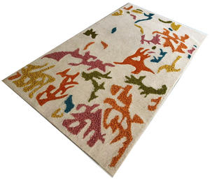 Alfombra de lana de lujo con mechones a mano de La India, Alfombras Indias elegantes modernas para sala de estar, interiores de Hotel para el hogar, lana hecha a mano - Product Image 5