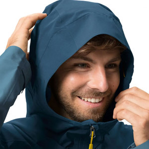Veste softshell légère en nylon pour homme, tenue décontractée coupe-vent à manches régulières avec col montant pour les activités de plein air en hiver - Product Image 5
