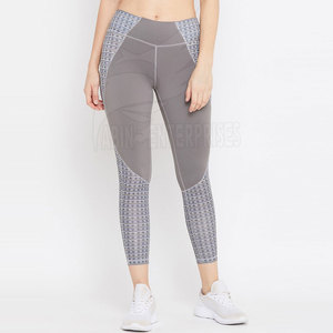 Trending Womens Summer Knitted Activewear Mid Waist Fitness <b>Leggings</b> Breathable Comfortable Stretch Wholesale - Product Image 1