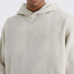 Survêtement en coton épais imprimé pour homme, logo personnalisé, pantalon de survêtement évasé à empiècements et ensemble de survêtement à capuche pour homme - Product Image 5