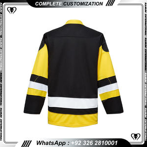 Sublimación juvenil hockey Jersey sudaderas con encaje al por mayor poliéster hockey sobre hielo sudaderas con capucha para hombres - Product Image 2