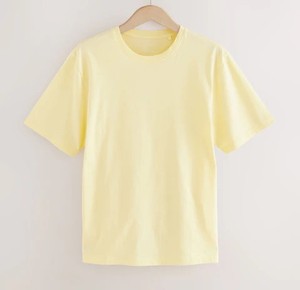 Nouveau design respirant t-shirts pour hommes vêtements goutte épaule hommes chemises col rond manches courtes couleur citron coupe régulière entraînement - Product Image 3