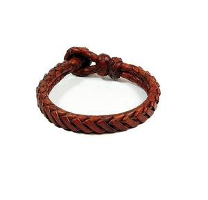 Nueva pulsera de cuero de doble capa para hombre, pulsera de cuero tejida a mano Retro, pulsera con hebilla magnética para hombre, venta al por mayor - Product Image 1
