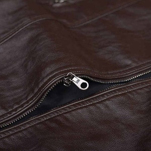 Chaqueta de cuero PU sólido para hombre de alta calidad, color personalizable, MOQ bajo, precio razonable, chaqueta moderna para hombre - Product Image 6