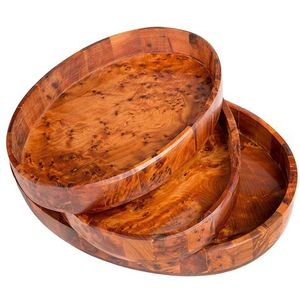 Plateau de service en bois antique avec artisanat haut de gamme et charme vintage et finition antique pour les articles de table à manger de service - Product Image 1