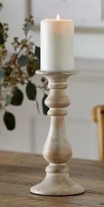 Bougeoir en bois naturel pour décoration intérieure de maison de luxe Centre de table de fête et mariage utilisé en Inde - Product Image 3