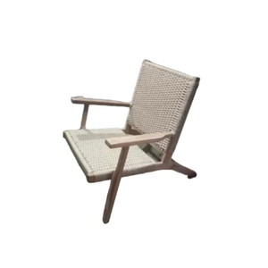 Precio al por mayor, sillas de comedor, muebles, respaldo, asiento de cuerda de ratán, silla de madera para hotel, restaurante, muebles de comedor - Product Image 1