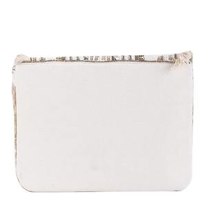 Pochette en jute brodée de style vintage avec fermeture magnétique - Product Image 4