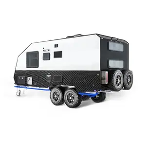 New Luxury Comes with solar panels and furniture airstream small expedition 4x4 offroad camper trailer