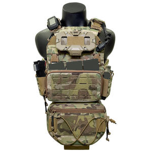 سترة تكتيكية مع حزام ظهر قابل للتثبيت مع نظام معدات MOLLE قابل للتعديل وحزام تيجريس - Product Image 2