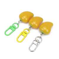 Mignon Porte-clés Pendentif Fruit 3D en Forme de Mangue, Breloque de Sac Portable, Cadeau Nouveauté en Gros
