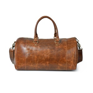 Portable Large Capacity Waterproof Luxury Zipper Wet Pocket Leather Sport Travel Gym <b>Weekender</b> Duffel <b>Bag</b> <b>for</b> Men <b>Women</b> - Product Image 3