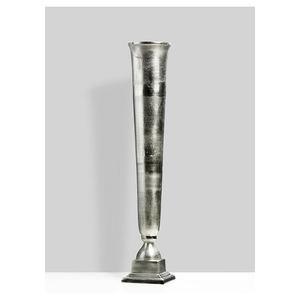 Grande vente Vase à fleurs en métal pour la maison, le salon, la décoration de table, dessus de table en aluminium, vase floral argenté - Product Image 1