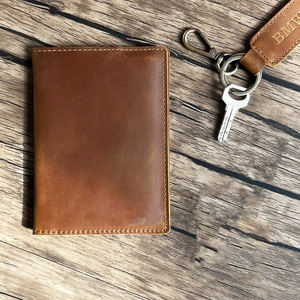 Leather <b>Passport</b> Holder Vaccination Card Holder Monogram Engraved <b>Travel</b> Gift <b>for</b> Him Her PTH-0024 - Product Image 1