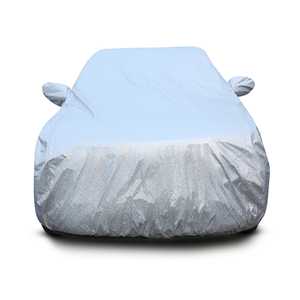 Vente flash Pare-soleil de pare-brise de voiture en polyester Bulle imperméable Protection contre la chaleur UV Housse de voiture extérieure Housse de voiture épaisse Prix ​​bas - Product Image 4