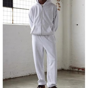 Nouvelle tenue de sport d'hiver 2026, vêtements de sport de poids lourd, ensemble deux pièces, vêtements de sport de fitness, survêtement épais surdimensionné pour hommes - Product Image 1