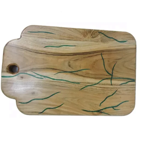 Tabla de Cortar de Resina de Color Rosa Madera Brushstroke Bliss, Ecológica, Duradera, Multifuncional, Esencial para la Cocina Moderna - Product Image 6